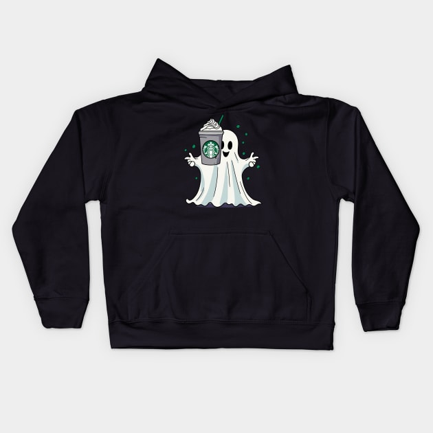 Happy Ghost - Starbucks Kids Hoodie by Hey Imanes